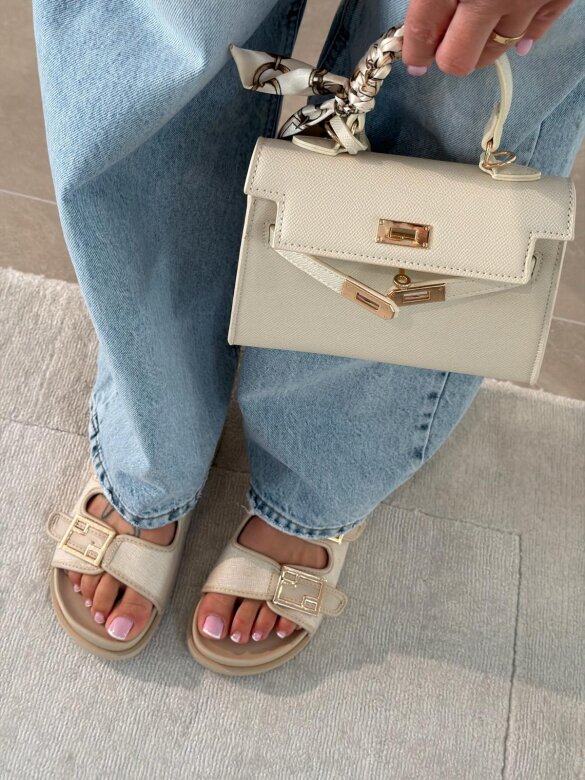 Klapki Royal Slide jasnobeżowe