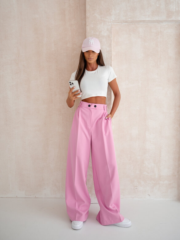 T-shirt Laverne short biały