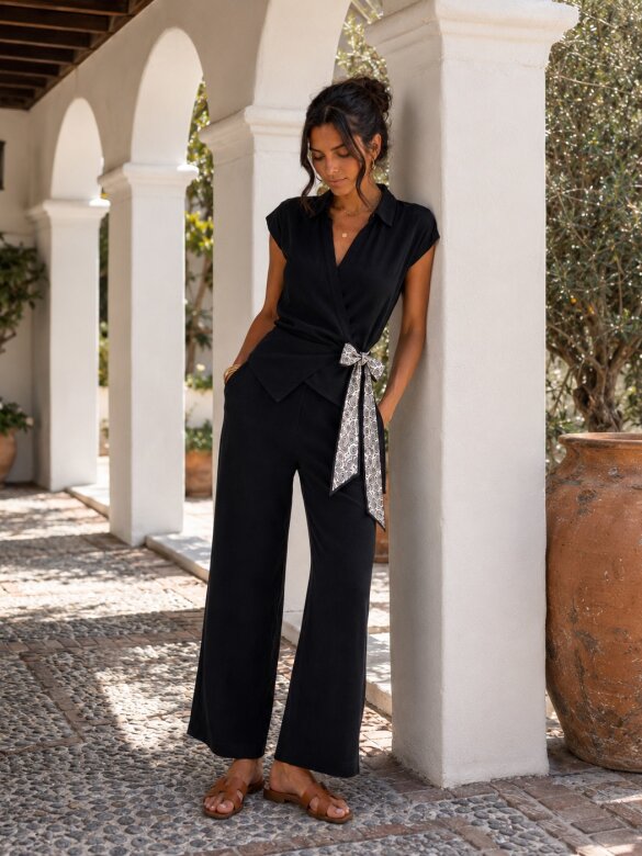 Set Soreya with viscose black