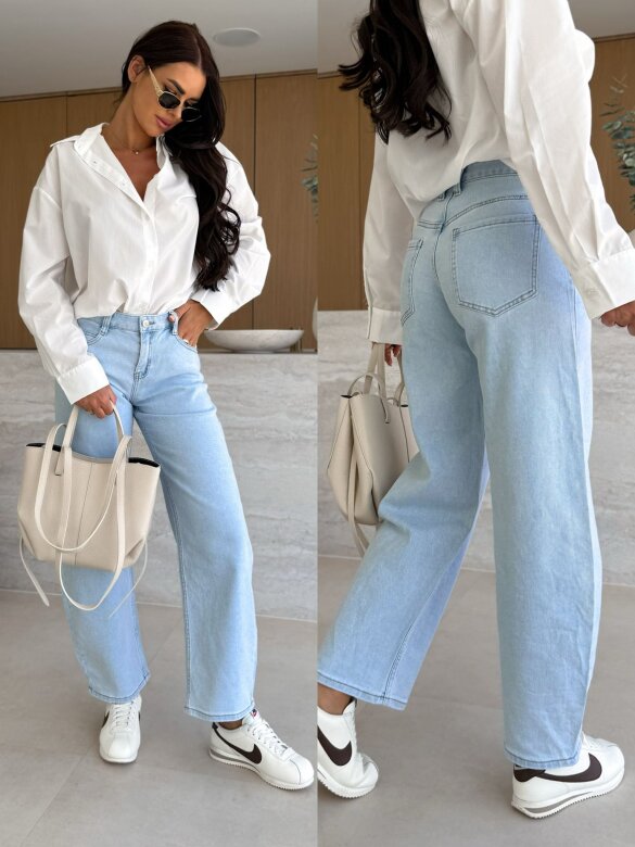Spodnie Verne jeans jasnoniebieskie