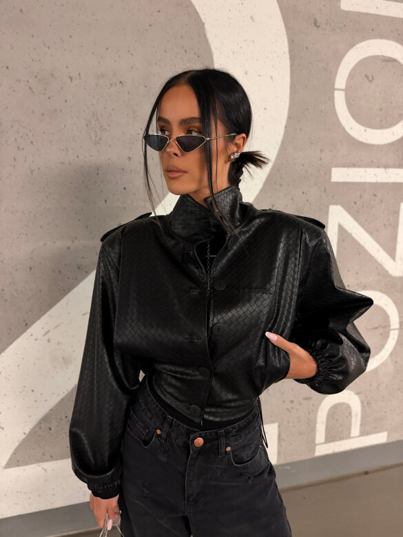Jacket Morris eco leather black