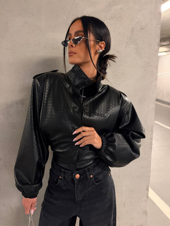 Jacket Morris eco leather black