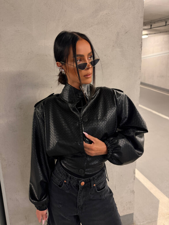 Jacket Morris eco leather black