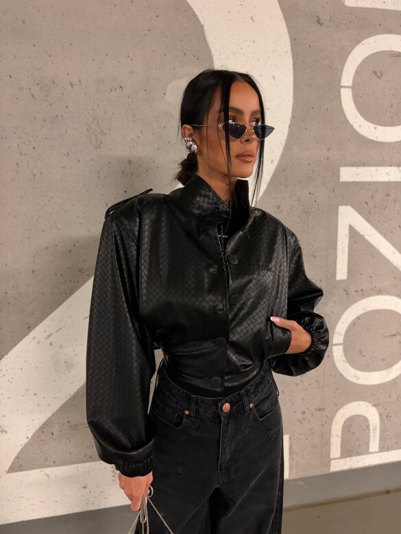 Jacket Morris eco leather black