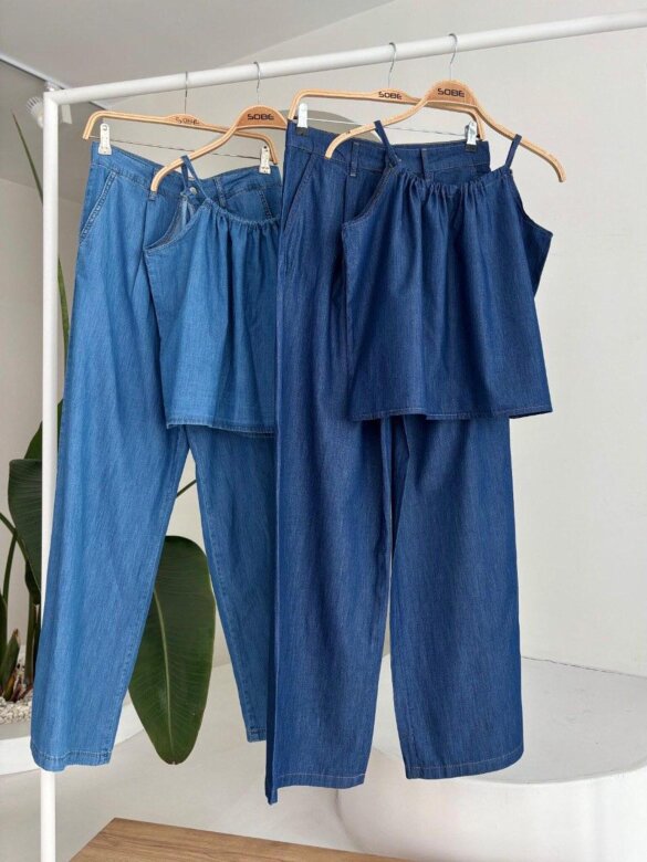 Komplet 2w1 Arabica jeans ciemnoniebieski