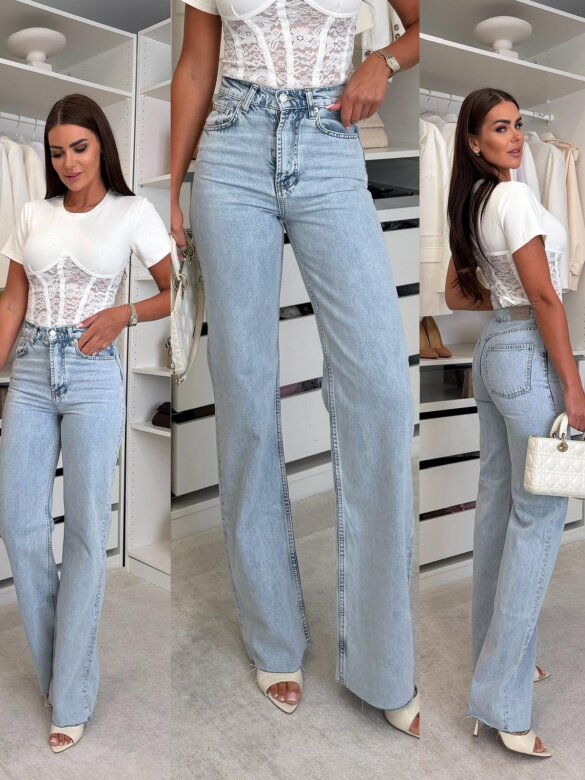 Trousers Cotea jeans light blue