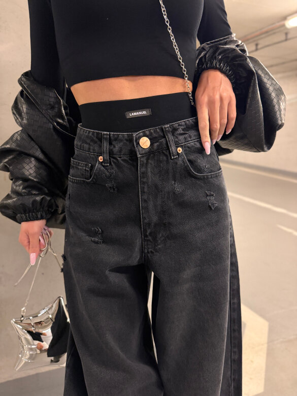 Spodnie Wiliam jeans czarne