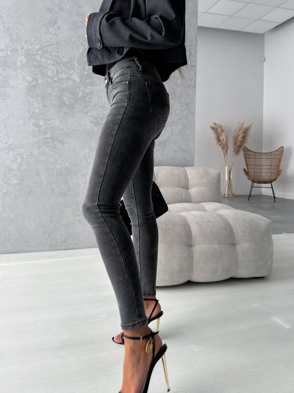 Spodnie This State jeans ciemnoszare