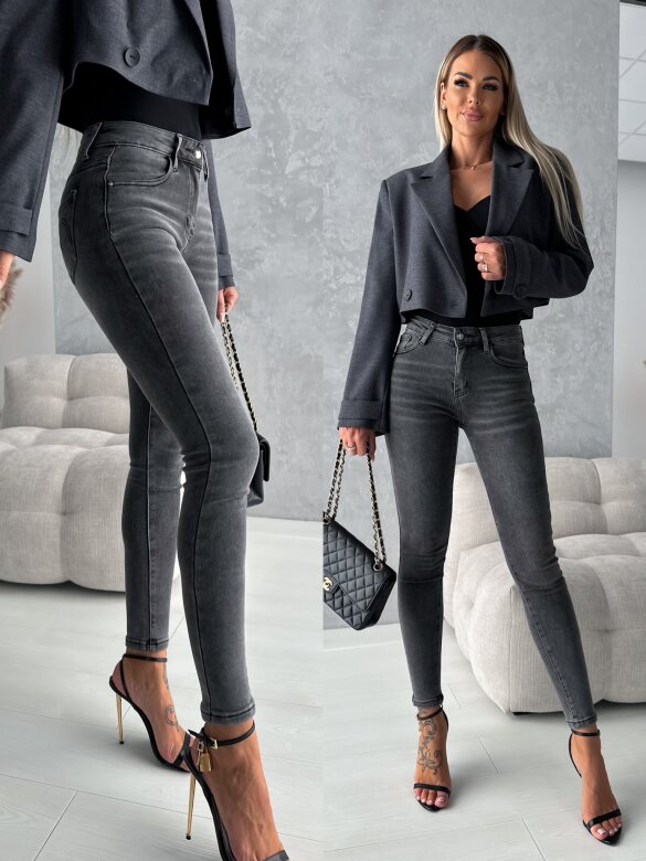 Spodnie This State jeans ciemnoszare