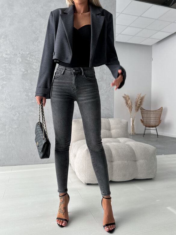 Spodnie This State jeans ciemnoszare