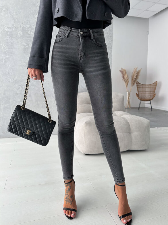 Spodnie This State jeans ciemnoszare