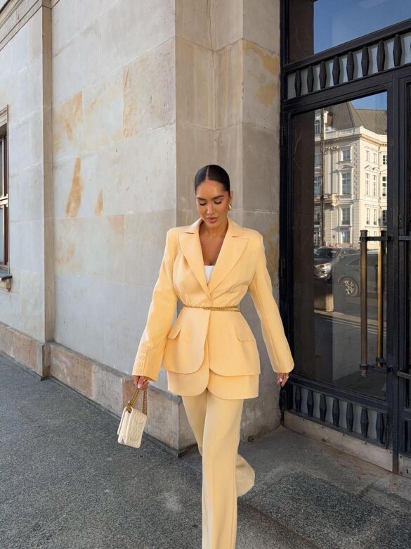 Marynarka Nicoletta butter yellow