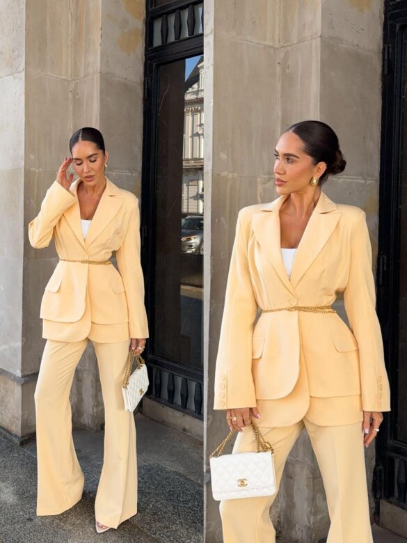 Marynarka Nicoletta butter yellow