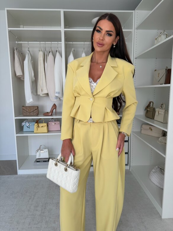 Trousers Monaco Elegance ballon yellow