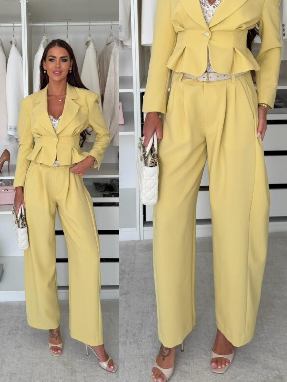 Trousers Monaco Elegance ballon yellow