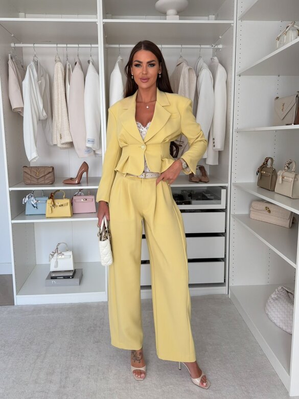 Trousers Monaco Elegance ballon yellow