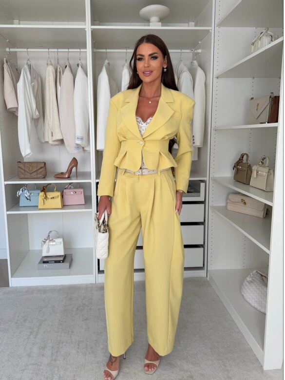 Trousers Monaco Elegance ballon yellow