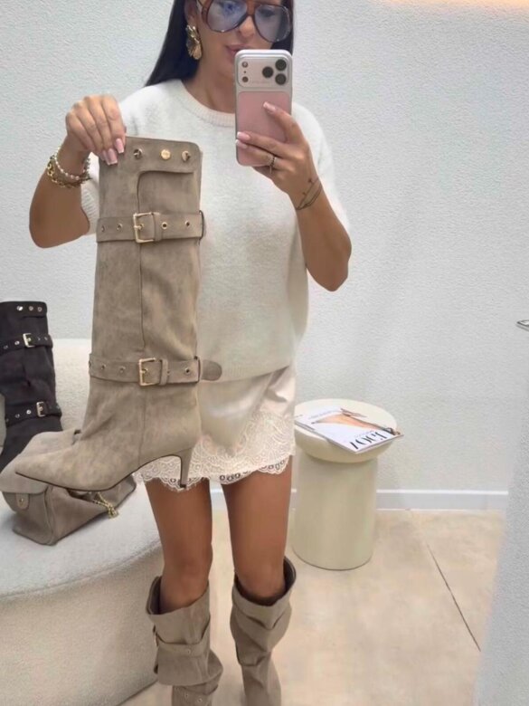 High Boots Mirado beige