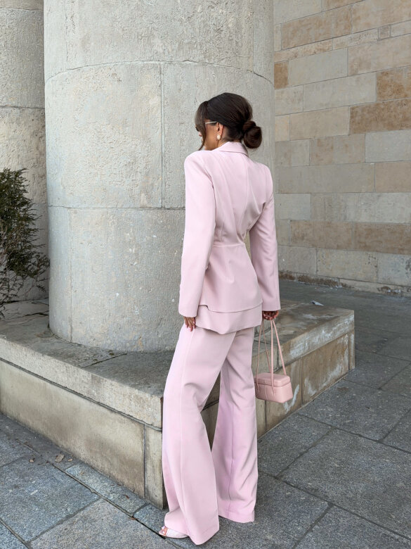 Spodnie Nicoletta pudrowe