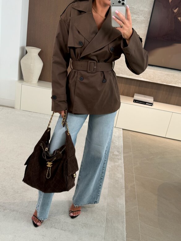 Trencz Pavero short czekoladowy