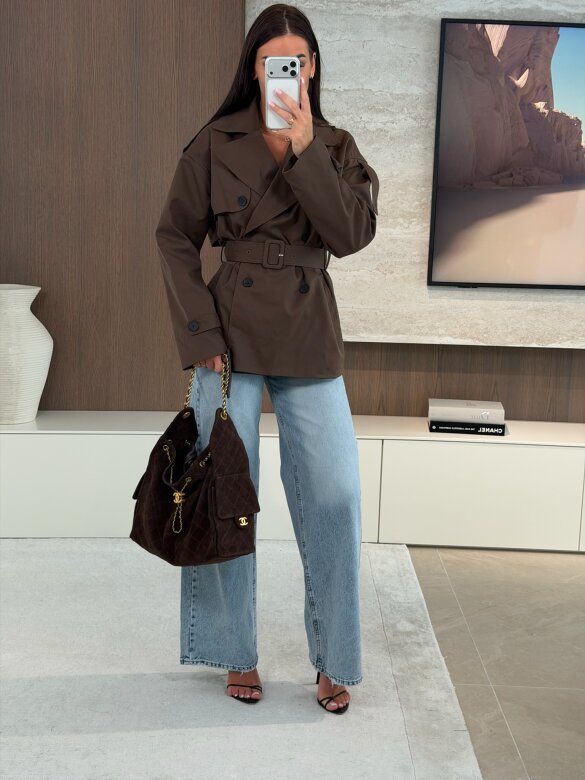 Trencz Pavero short czekoladowy