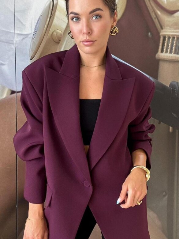 Marynarka Sella jagodowa