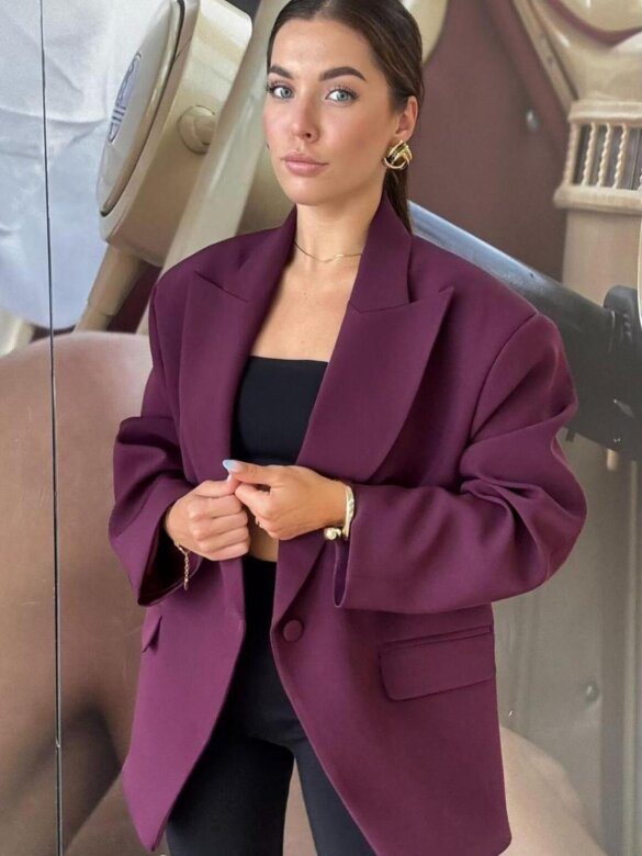 Marynarka Sella jagodowa