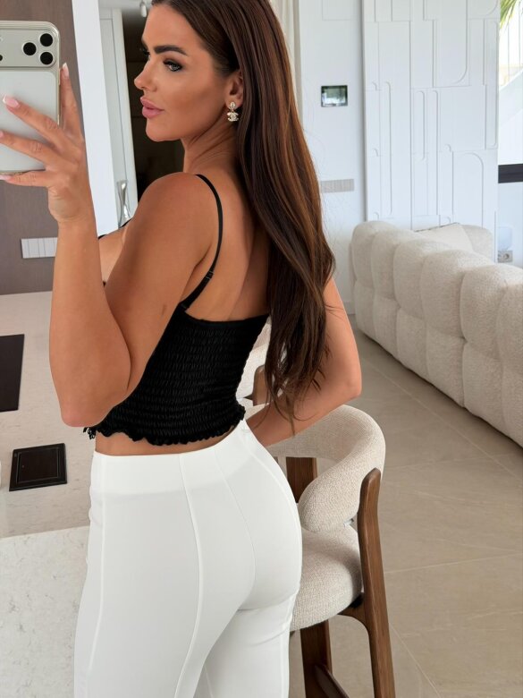 Gorset After Sun koronkowy czarny 