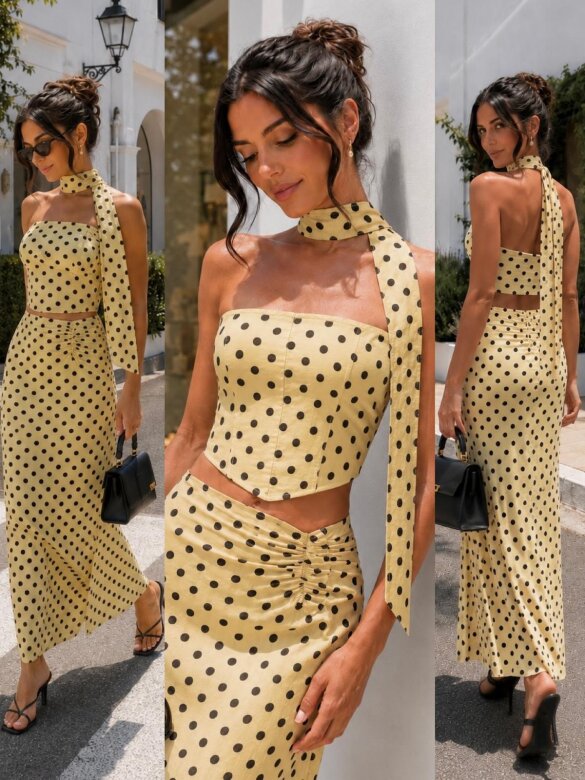 Set 2in1 Velvet Kiss yellow