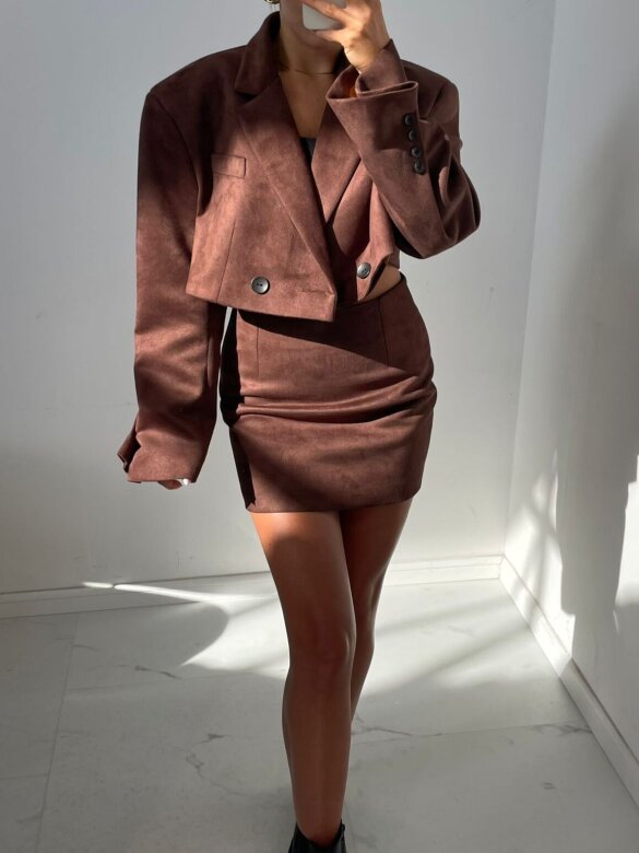 Spódniczka Devora czekoladowa 