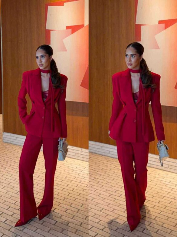 Spodnie Calimera czerwone 