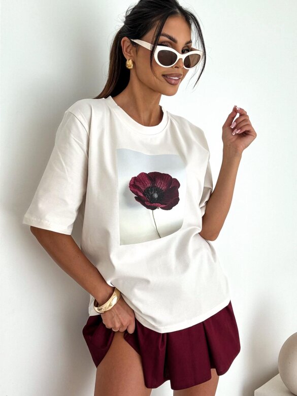 T-shirt York śmietankowy 