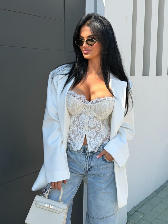 Gorset Mirelli usztywniany biały