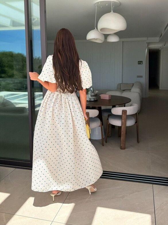 Sukienka Flirty maxi ecru