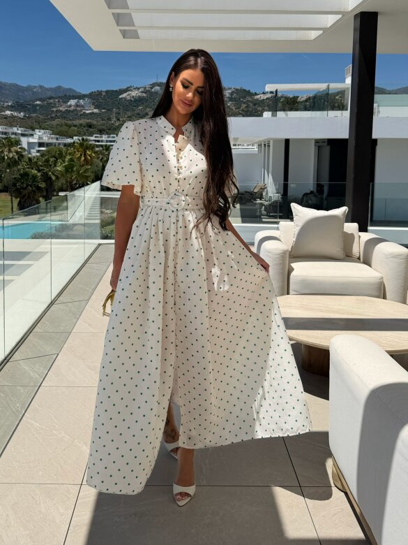 Sukienka Flirty maxi ecru