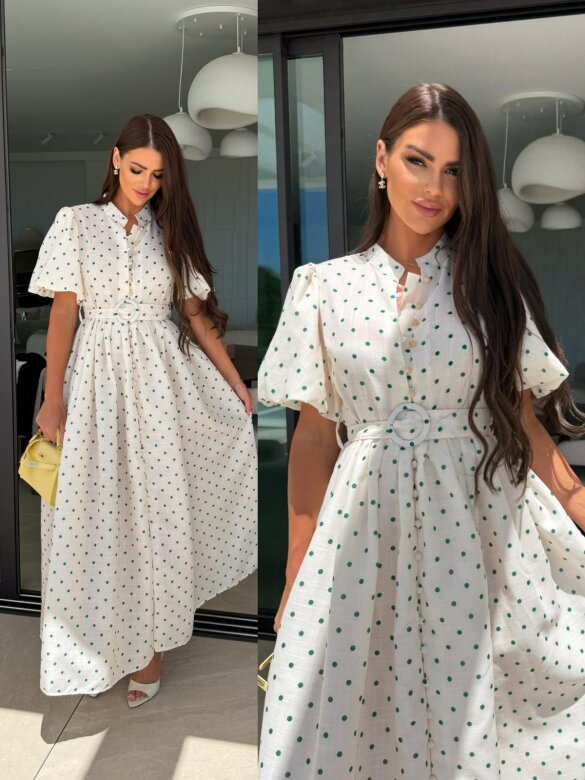 Sukienka Flirty maxi ecru