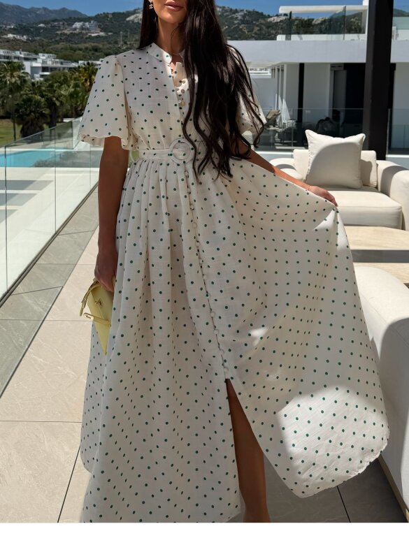 Sukienka Flirty maxi ecru