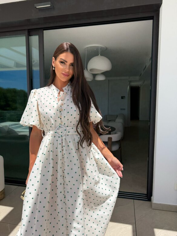 Sukienka Flirty maxi ecru