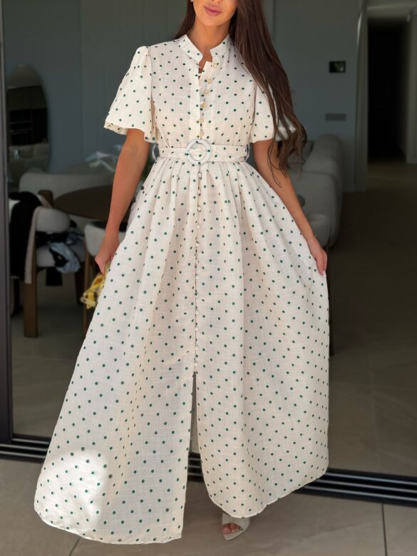 Sukienka Flirty maxi ecru