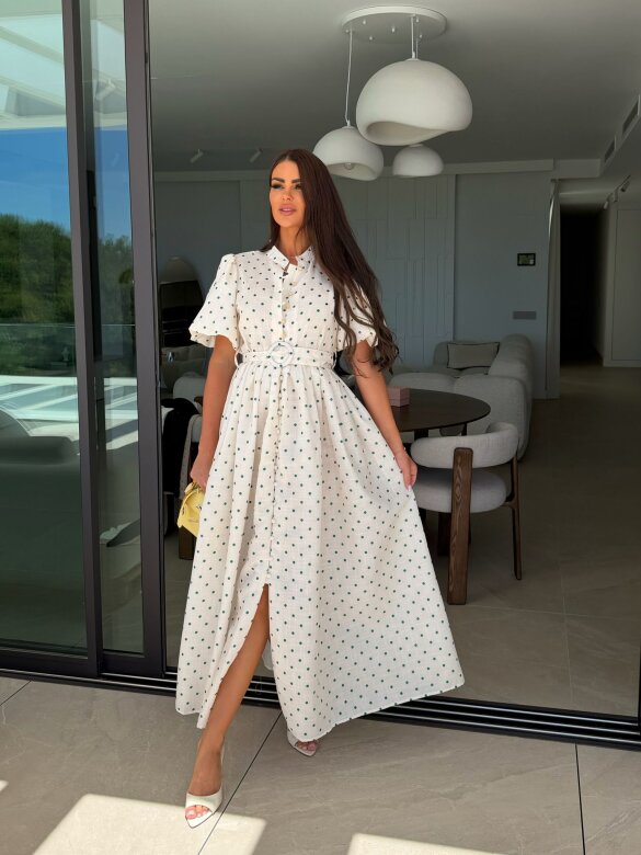 Sukienka Flirty maxi ecru