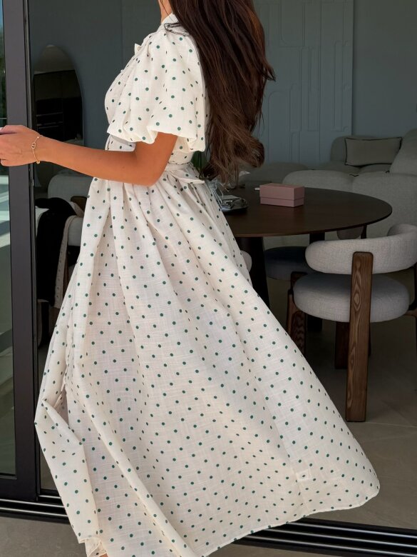 Sukienka Flirty maxi ecru