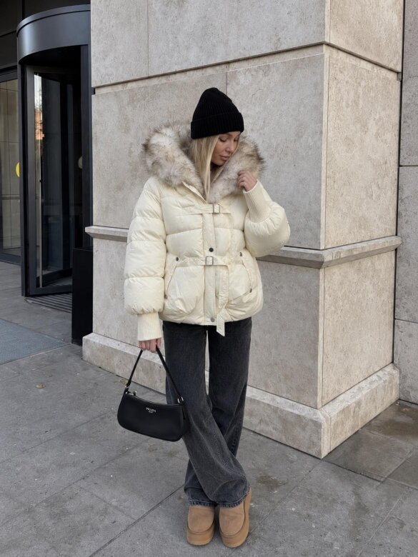 Jacket Luva short ecru 