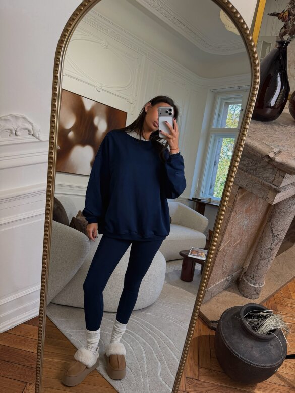 Bluza Comfort Zone bawełniana granatowa 