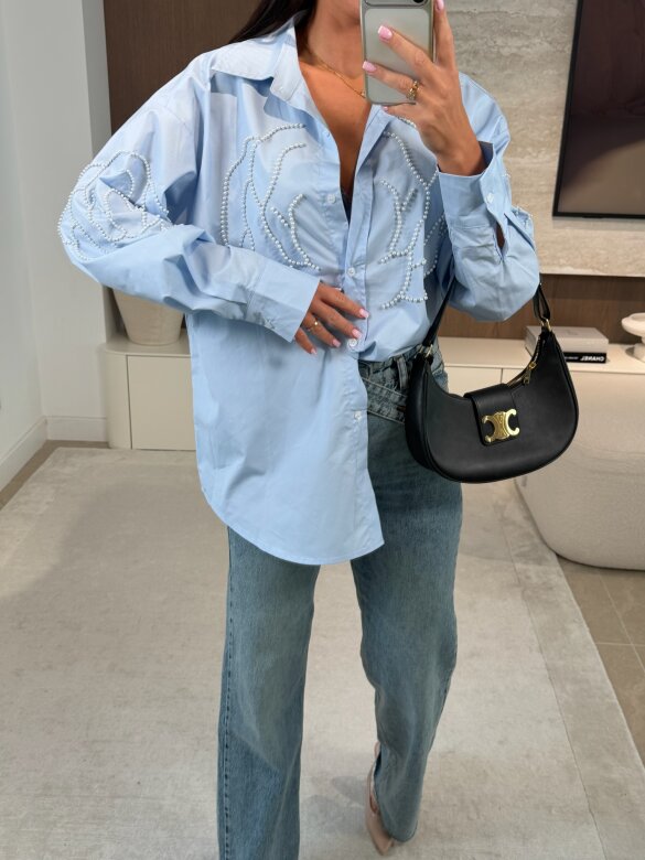 Koszula Ortensia błękitna