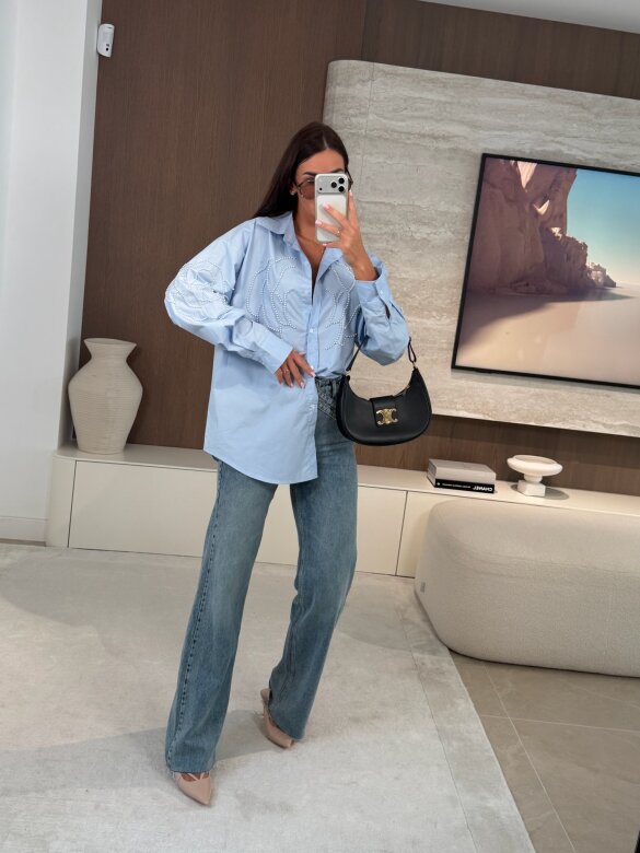 Koszula Ortensia błękitna