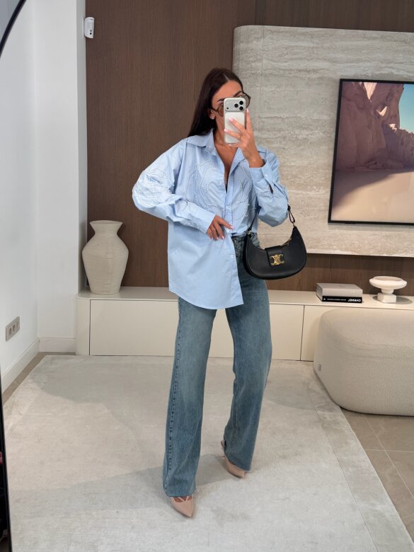 Koszula Ortensia błękitna