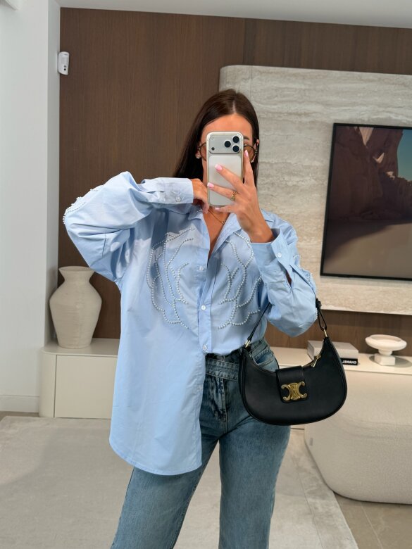 Koszula Ortensia błękitna