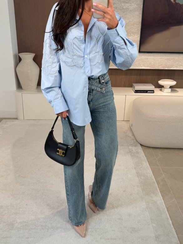 Koszula Ortensia błękitna