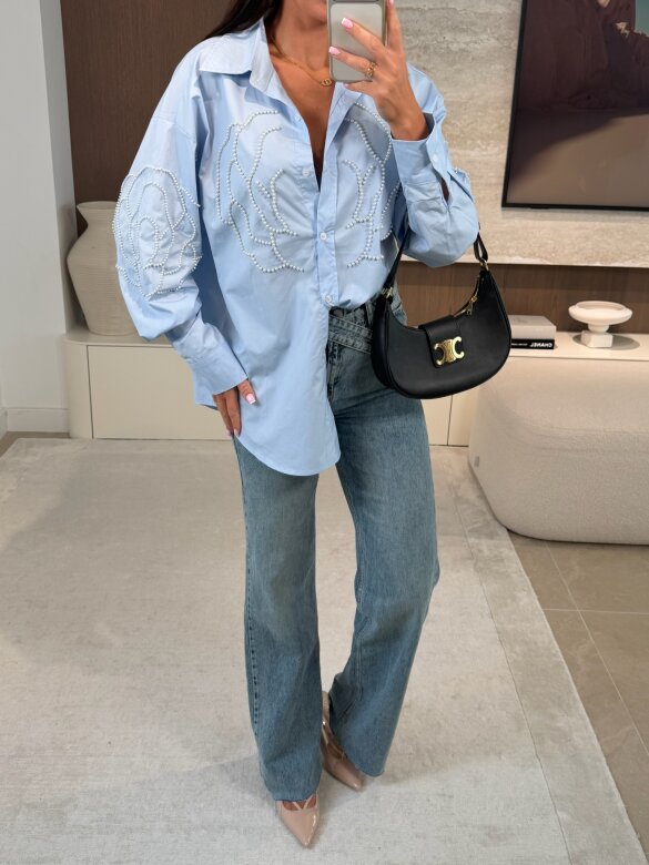 Koszula Ortensia błękitna