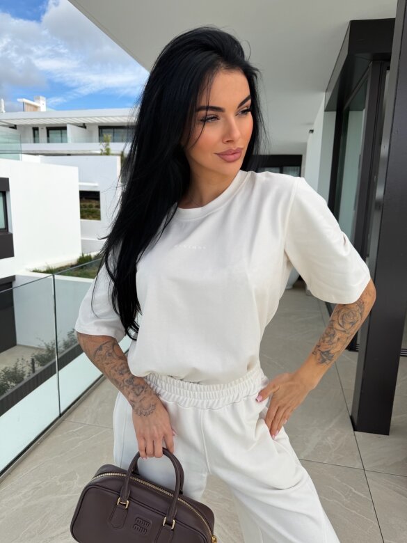 T-shirt Minimal jasnobeżowy 